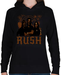 printfashion Rush band - Női kapucnis pulóver - Fekete (2702387)
