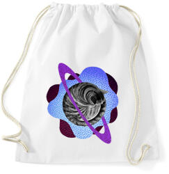 printfashion Purple cat planet - Sportzsák, Tornazsák - Fehér (6314104)