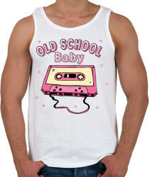 printfashion Old School Baby - Férfi atléta - Fehér (13302883)