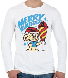 printfashion Boldog akármit - Férfi hosszú ujjú póló - Fehér (5604484)