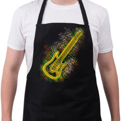 printfashion Gitár - Kötény - Fekete (13070267)