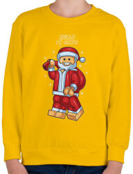 printfashion Lego Télapó - Gyerek pulóver - Sárga (139422)