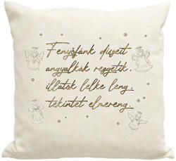 printfashion Fenyőfánk díszeit - Párnahuzat, Díszpárnahuzat - Lenvászon (10209002)