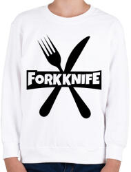 printfashion Forkknife - Gyerek pulóver - Fehér (967500)