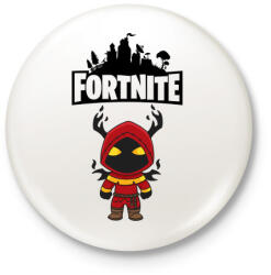 printfashion Fortnite Cloaked Shadow - Kitűző, hűtőmágnes - Fehér (3081843)