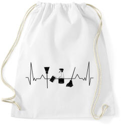 printfashion Takarító EKG - Sportzsák, Tornazsák - Fehér (9283851)