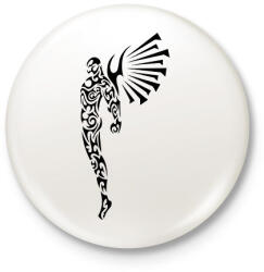 printfashion Maori angyalember - Kitűző, hűtőmágnes - Fehér (11383467)