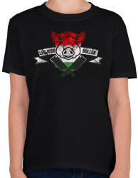 printfashion Böllér - Gyerek póló - Fekete (6123063)