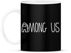 printfashion Among us logo - Bögre - Fekete (3026583)