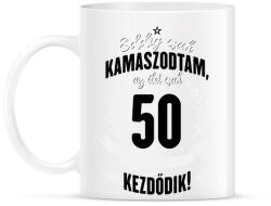printfashion kamasz-50-black-white - Bögre - Fehér (790956)