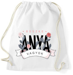 printfashion Büszke anya vagyok - fekete felirat - Sportzsák, Tornazsák - Fehér (16044866)