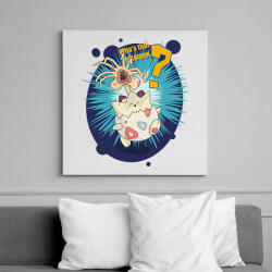 printfashion Alien xenomorph pokemon - Vászonkép - Fehér (15881843)