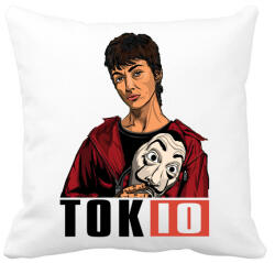 printfashion A nagy pénzrablás - TOKIO - Párnahuzat, Díszpárnahuzat - Fehér (4771745)