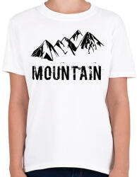 printfashion Mountain - Gyerek póló - Fehér (4717079)