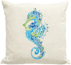 printfashion Seahorse - Párnahuzat, Díszpárnahuzat - Lenvászon (1292861)