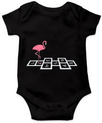 printfashion Flamingo @#& - Baba Body - Fekete (2534604)