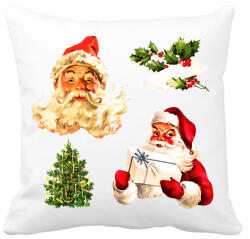 printfashion Retro télapó - Párnahuzat, Díszpárnahuzat - Fehér (14616150)