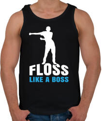 printfashion Floss like a boss - tánc - Férfi atléta - Fekete (1421693)