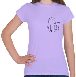 printfashion Fekete szellem - Női póló - Viola (14135636)