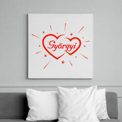 printfashion Györgyi - Vászonkép - Fehér (11951088)