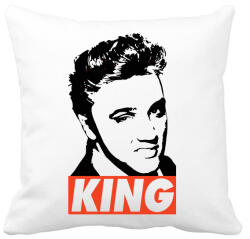 printfashion Elvis Presley - Párnahuzat, Díszpárnahuzat - Fehér (1746416)