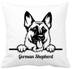 printfashion German Shepherd - Párnahuzat, Díszpárnahuzat - Fehér (5119744)