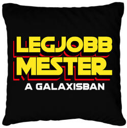 printfashion LEGJOBB MESTER A GALAXISBAN - Párnahuzat, Díszpárnahuzat - Fekete (11569930)