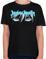 printfashion Jujutsu Kaisen Gojo szem - Gyerek póló - Fekete (16494883)