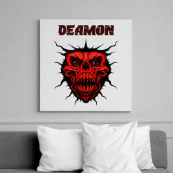 printfashion DEAMON - Vászonkép - Fehér (6626816)