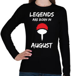 printfashion Naruto szülinap - Augusztus - Női hosszú ujjú póló - Fekete (2698743)