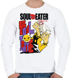 printfashion Soul eater - Férfi pulóver - Fehér (1965510)