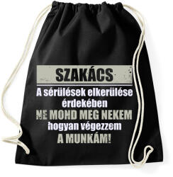 printfashion Szakács - Sportzsák, Tornazsák - Fekete (1492968)