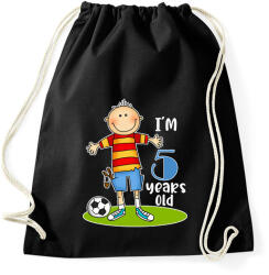 printfashion 5 years old" for boy - Sportzsák, Tornazsák - Fekete (13461837)