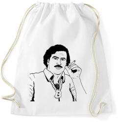 printfashion Pablo Escobar - Sportzsák, Tornazsák - Fehér (2759944)
