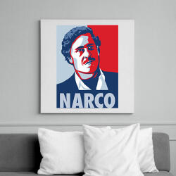 printfashion NARCO (Pablo Escobar) - Vászonkép - Fehér (6628635)
