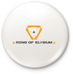 printfashion Ring of Elysium szöveges Logó - Kitűző, hűtőmágnes - Fehér (3078466)