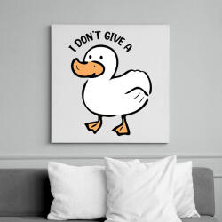 printfashion I don't give a . . . duck - Vászonkép - Fehér (12479116)