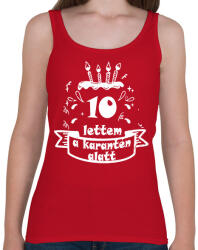 printfashion 10 lettem - Női atléta - Cseresznyepiros (2494563)