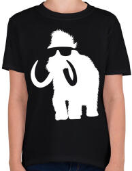 printfashion Laza mammut - Gyerek póló - Fekete (1609400)