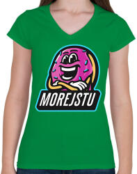 printfashion Morejstu - Női V-nyakú póló - Zöld (2535248)