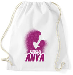 printfashion Szeretlek anya - Sportzsák, Tornazsák - Fehér (4779694)