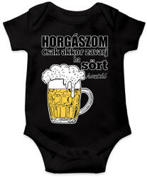 printfashion Horgászom csak akkor zavarj ha sört hoztál - Baba Body - Fekete (12960480)