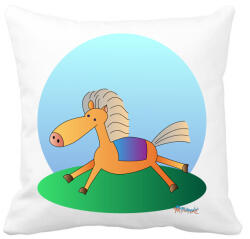 printfashion Boldog paci - Párnahuzat, Díszpárnahuzat - Fehér (457278)