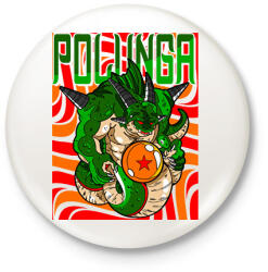 printfashion POLUNGA - DBZ - Kitűző, hűtőmágnes - Fehér (12491166)