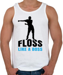 printfashion Floss like a boss - táncos - Férfi atléta - Fehér (1421501)