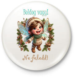 printfashion Boldog vagy - Kitűző, hűtőmágnes - Fehér (15338439)