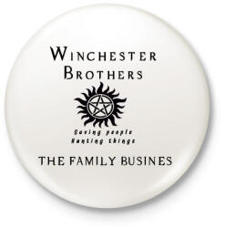 printfashion WINCHESTER BROTHERS - Kitűző, hűtőmágnes - Fehér (3080258)