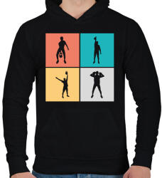 printfashion Kettlebell - Férfi kapucnis pulóver - Fekete (11719920)