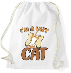 printfashion I'm a lazy cat - Sportzsák, Tornazsák - Fehér (7535466)