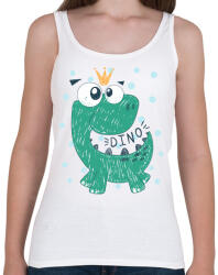 printfashion Kis dinóherceg - Női atléta - Fehér (4744650)